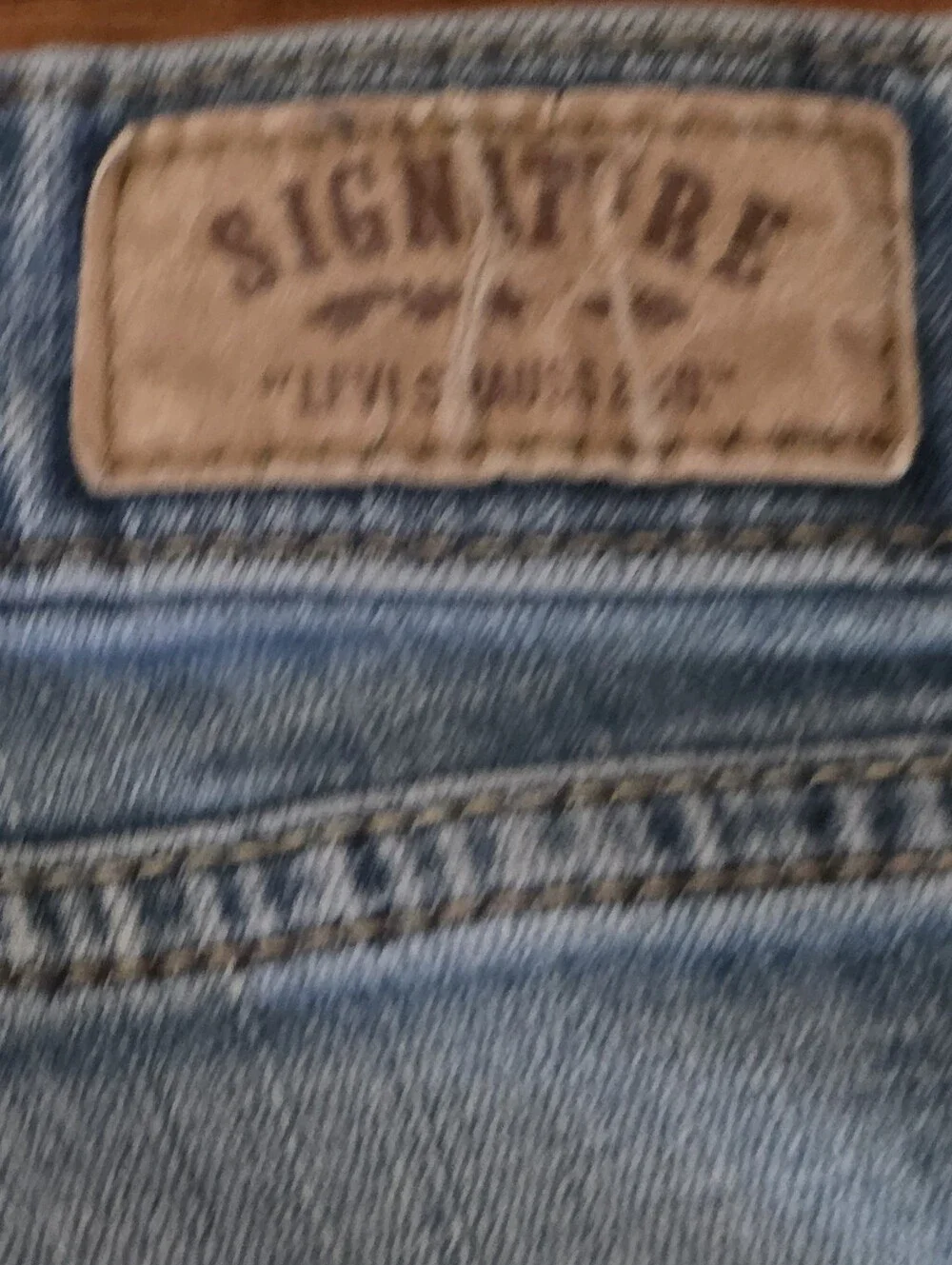 Signature By Levi's Vintage Mid Rise Straight Leg Denim Jeans Size 12